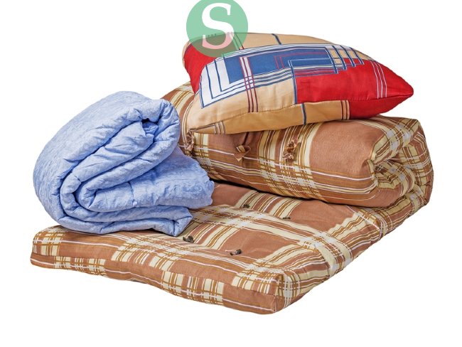 Спальный комплект для рабочих (матрас, подушка и одеяло) Эконом (80см) купить недорого в Москве на 41км МКАД
